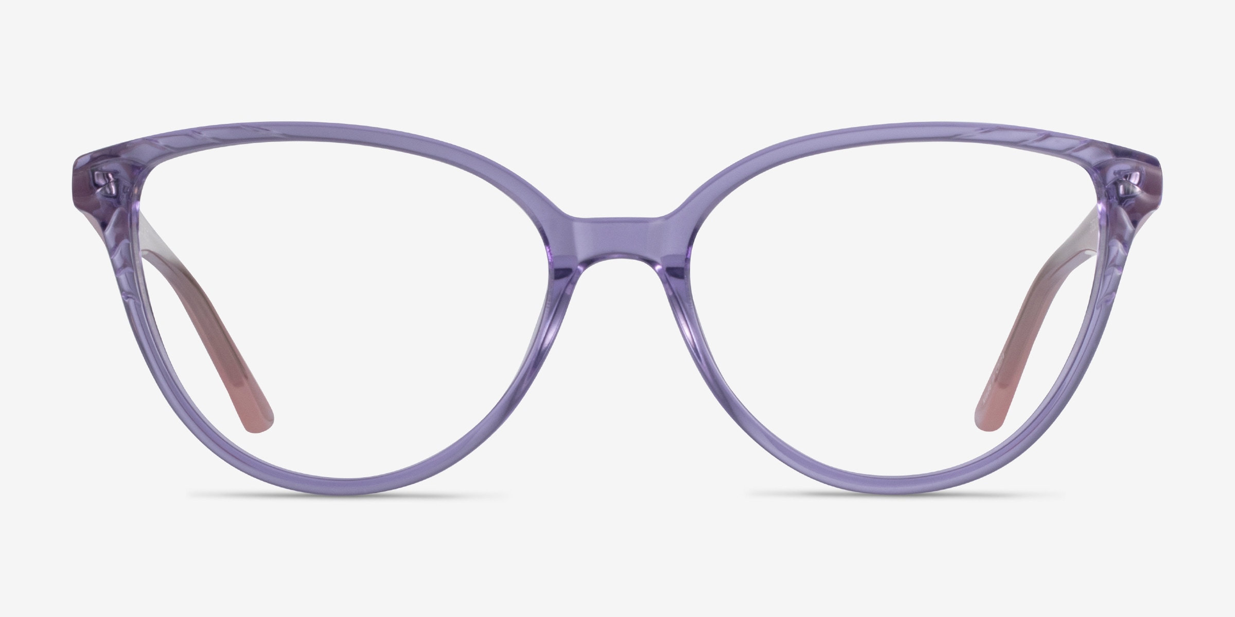 Wonder Cat Eye Clear Purple Pink Glasses for Women | Eyebuydirect