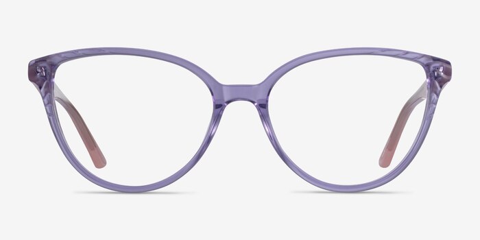 Wonder Clear Purple Pink Acetate Eyeglass Frames from EyeBuyDirect
