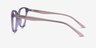 Wonder Clear Purple Pink AcetateEyeglass Frames from EyeBuyDirect, Side View