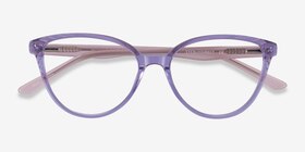 Wonder Cat Eye Clear Purple Pink Glasses for Women | Eyebuydirect