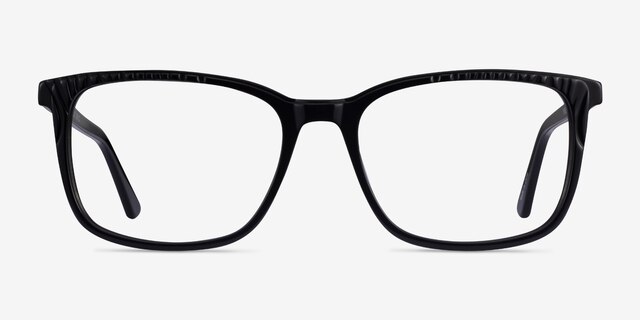 Meridian Black AcetateEyeglass Frames from EyeBuyDirect, Front View