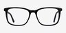 Meridian Black AcetateEyeglass Frames from EyeBuyDirect, Front View