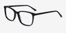 Meridian Black AcetateEyeglass Frames from EyeBuyDirect, Angle View