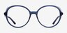 Pure Clear Blue AcétateMontures de lunettes de vue d'EyeBuyDirect, Vue de Face