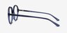 Pure Clear Blue AcétateMontures de lunettes de vue d'EyeBuyDirect, Vue de Côté