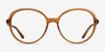Pure Orange AcetateEyeglass Frames from EyeBuyDirect, Front View