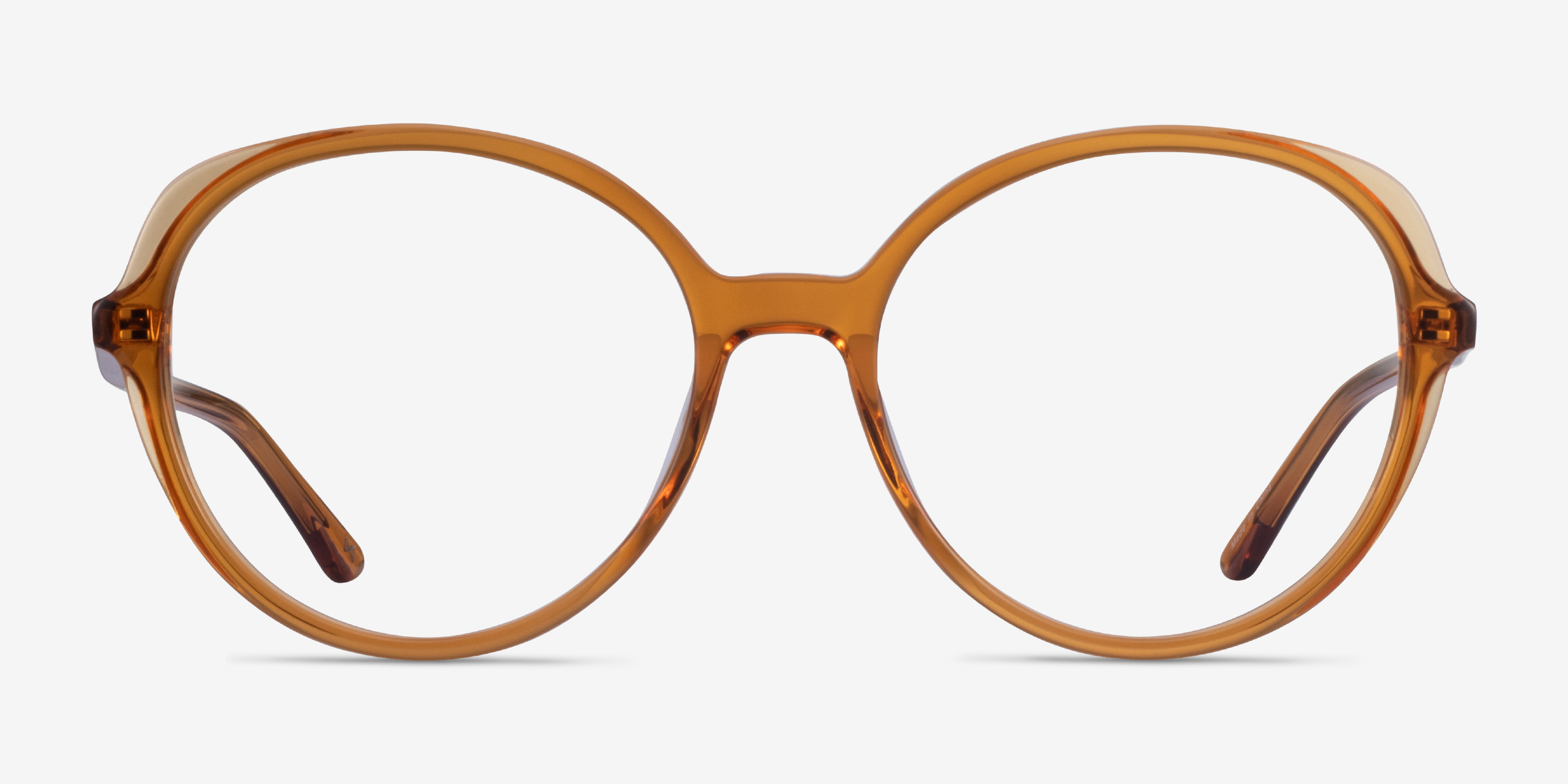 Pure Round Orange Glasses for Women Eyebuydirect