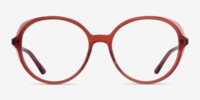Pure Terracotta AcetateEyeglass Frames from EyeBuyDirect, Front View