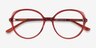 Pure Terracotta AcetateEyeglass Frames from EyeBuyDirect, Closed View