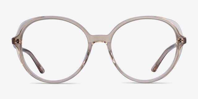Pure Champagne AcetateEyeglass Frames from EyeBuyDirect, Front View