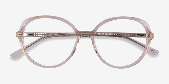 Pure Champagne AcetateEyeglass Frames from EyeBuyDirect, Closed View
