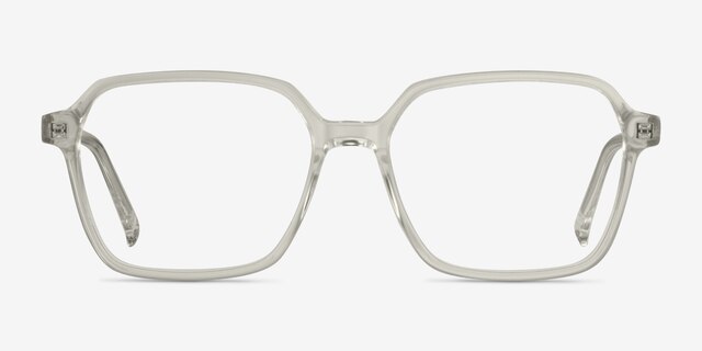 Bucolic Clear Yellow AcétateMontures de lunettes de vue d'EyeBuyDirect, Vue de Face