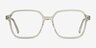 Bucolic Clear Yellow AcétateMontures de lunettes de vue d'EyeBuyDirect, Vue de Face