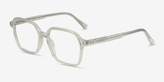 Bucolic Clear Yellow AcétateMontures de lunettes de vue d'EyeBuyDirect, Vue d'Angle