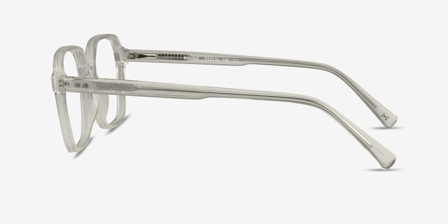 Bucolic Clear Yellow AcétateMontures de lunettes de vue d'EyeBuyDirect, Vue de Côté