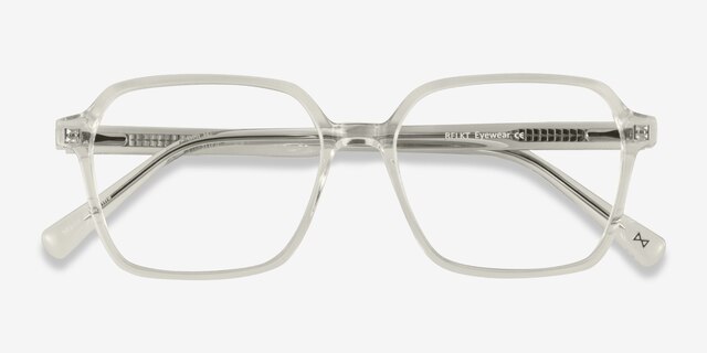 Bucolic Clear Yellow AcétateMontures de lunettes de vue d'EyeBuyDirect, Vue Rapprochée