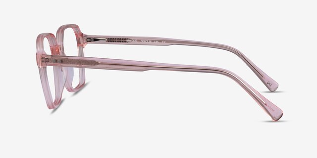 Bucolic Clear Pink AcetateEyeglass Frames from EyeBuyDirect, Side View