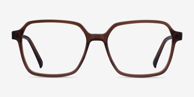 Bucolic Clear Brown AcetateEyeglass Frames from EyeBuyDirect, Front View