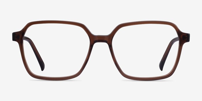 Bucolic Clear Brown Acetate Eyeglass Frames from EyeBuyDirect