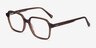 Bucolic Clear Brown AcetateEyeglass Frames from EyeBuyDirect, Angle View