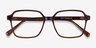 Bucolic Clear Brown AcetateEyeglass Frames from EyeBuyDirect, Closed View
