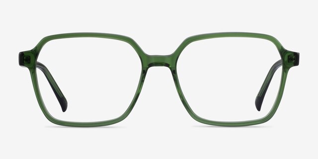 Bucolic Clear Green AcetateEyeglass Frames from EyeBuyDirect, Front View
