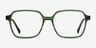 Bucolic Clear Green AcetateEyeglass Frames from EyeBuyDirect, Front View