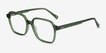 Bucolic Clear Green Alternative MaterialsEyeglass Frames from EyeBuyDirect, Angle View