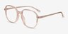 Natural Champagne AcetateEyeglass Frames from EyeBuyDirect, Angle View