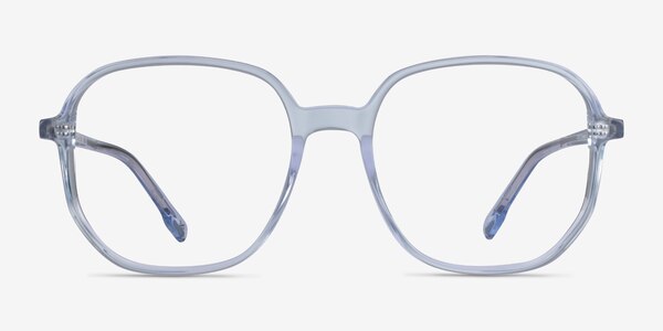 Natural Clear Blue Acetate Eyeglass Frames