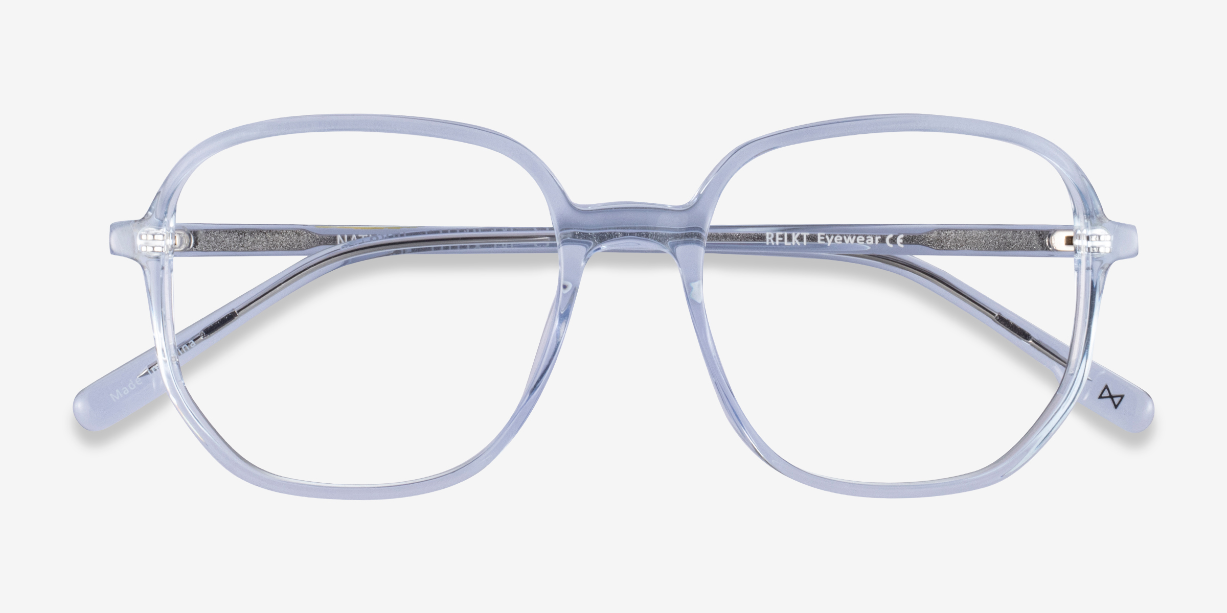 Natural Square Clear Blue Glasses for Women | Eyebuydirect