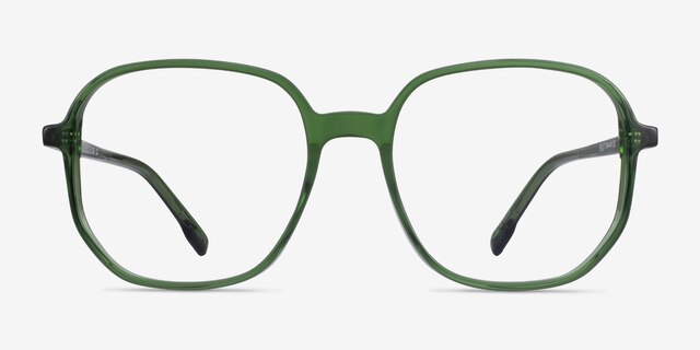 Natural Clear Green AcetateEyeglass Frames from EyeBuyDirect, Front View