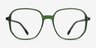 Natural Clear Green AcetateEyeglass Frames from EyeBuyDirect, Front View