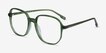 Natural Clear Green Alternative MaterialsEyeglass Frames from EyeBuyDirect, Angle View