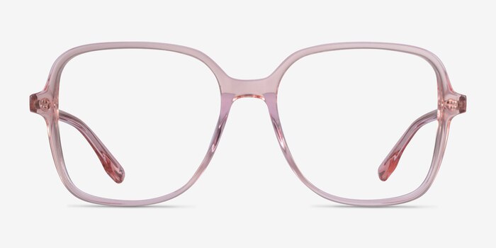 Bloom Clear Pink Acetate Eyeglass Frames from EyeBuyDirect