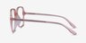 Bloom Clear Pink AcétateMontures de lunettes de vue d'EyeBuyDirect, Vue de Côté