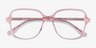 Bloom Clear Pink AcétateMontures de lunettes de vue d'EyeBuyDirect, Vue Rapprochée