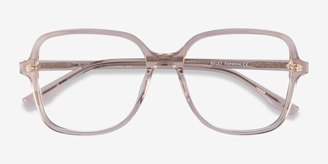 Bloom Champagne AcetateEyeglass Frames from EyeBuyDirect, Closed View