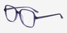 Bloom Clear Purple AcétateMontures de lunettes de vue d'EyeBuyDirect, Vue d'Angle