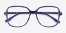 Bloom Clear Purple AcétateMontures de lunettes de vue d'EyeBuyDirect, Vue Rapprochée