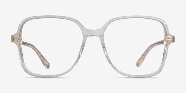 Bloom Clear Yellow AcetateEyeglass Frames from EyeBuyDirect, Front View