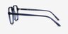 Ozone Clear Blue AcetateEyeglass Frames from EyeBuyDirect, Side View
