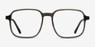 Ozone Clear Dark Green Alternative MaterialsEyeglass Frames from EyeBuyDirect, Front View