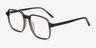 Ozone Clear Dark Green AcétateMontures de lunettes de vue d'EyeBuyDirect, Vue d'Angle