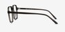 Ozone Clear Dark Green AcétateMontures de lunettes de vue d'EyeBuyDirect, Vue de Côté