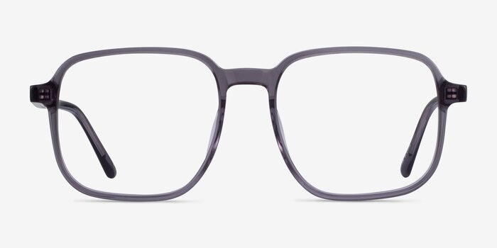 Ozone Clear Gray Acetate Eyeglass Frames from EyeBuyDirect