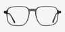 Ozone Clear Gray AcetateEyeglass Frames from EyeBuyDirect, Front View