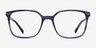 Conscious Blue Striped AcetateEyeglass Frames from EyeBuyDirect, Front View