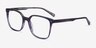 Conscious Blue Striped AcetateEyeglass Frames from EyeBuyDirect, Angle View
