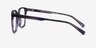Conscious Blue Striped AcetateEyeglass Frames from EyeBuyDirect, Side View